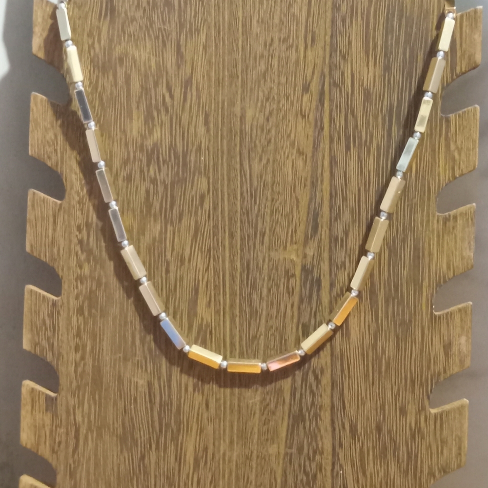 Gold Tone and Silver Tone Necklace